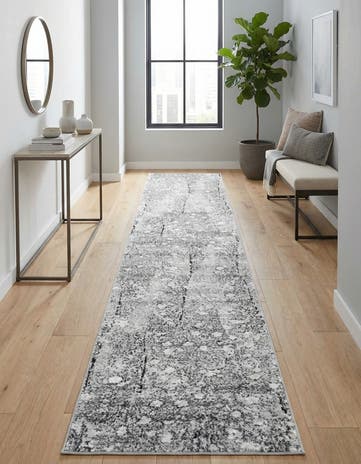 Dark Gray Metropolis Runner Rug