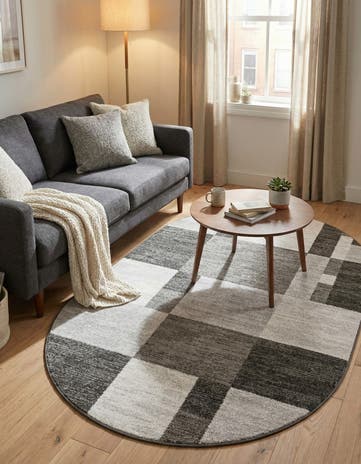 5' 3 x 8' Equinox Oval Rug