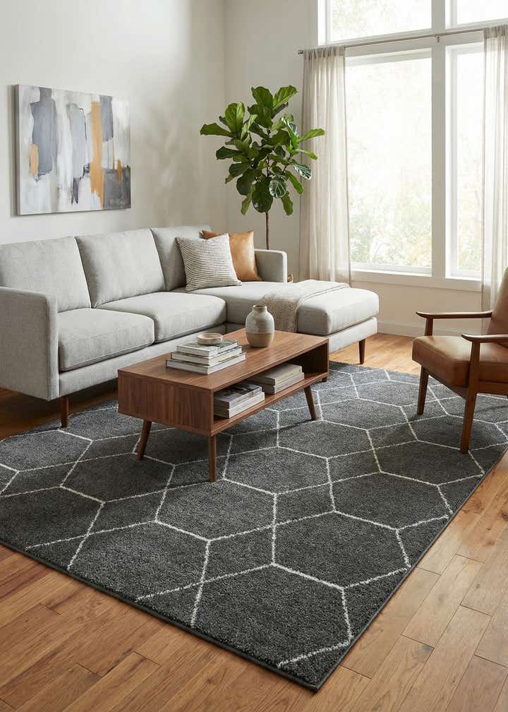 9' x 12' Trellis Frieze Rug