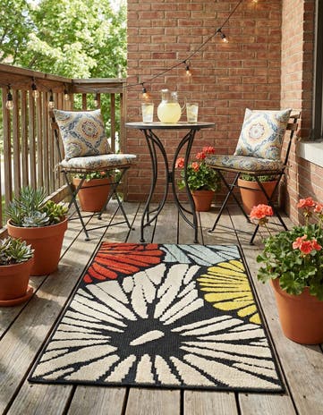 2' x 3' Easy-Clean Casablanca Indoor / Outdoor Rug