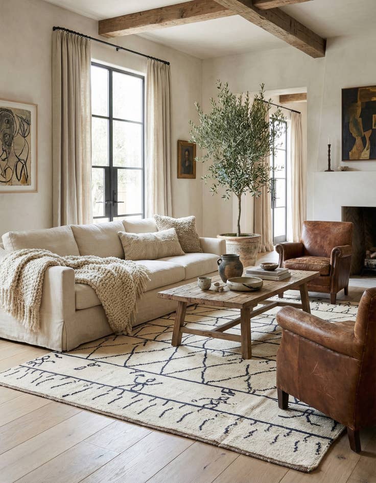 Detail image of 8' 4 x 10' 1  Hand Knotted Moroccan Wool Rug