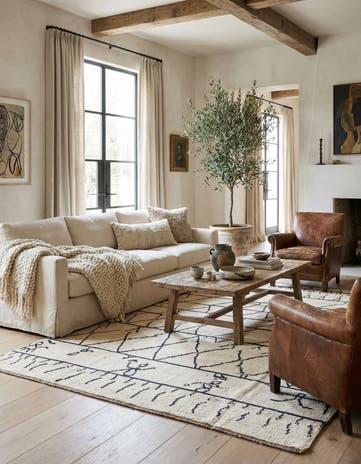 8' 4 x 10' 1 Hand Knotted Moroccan Wool Rug
