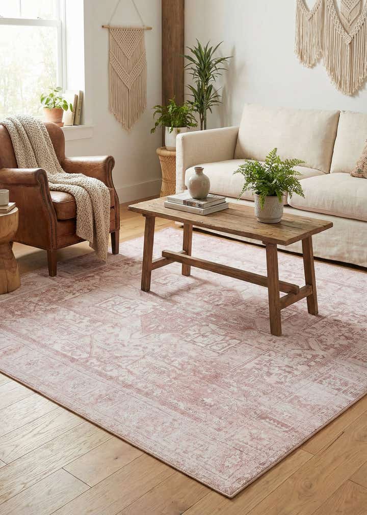 7' 6 x 7' 6 Washable Timeless Square Rug