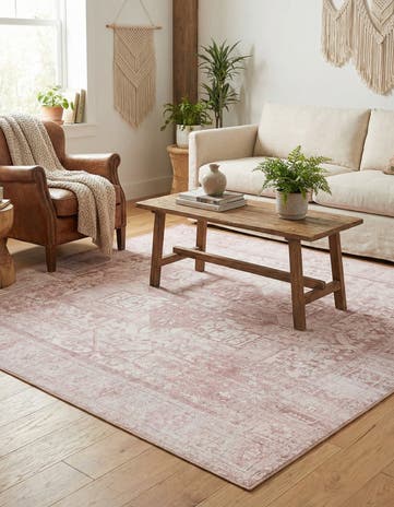 7' 6 x 7' 6 Washable Timeless Square Rug