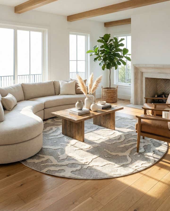 10' x 10' Easy-Clean Sabrina Soto Indoor / Outdoor Round Rug