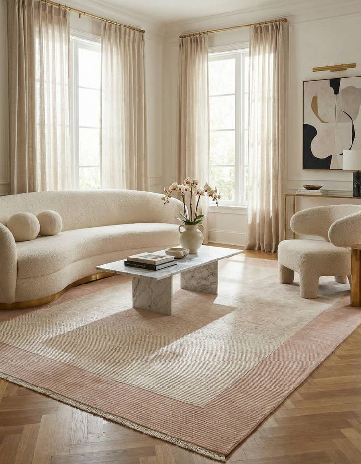 Detail image of 8' x 11' 4  Hand Knotted Darya Wool Rug