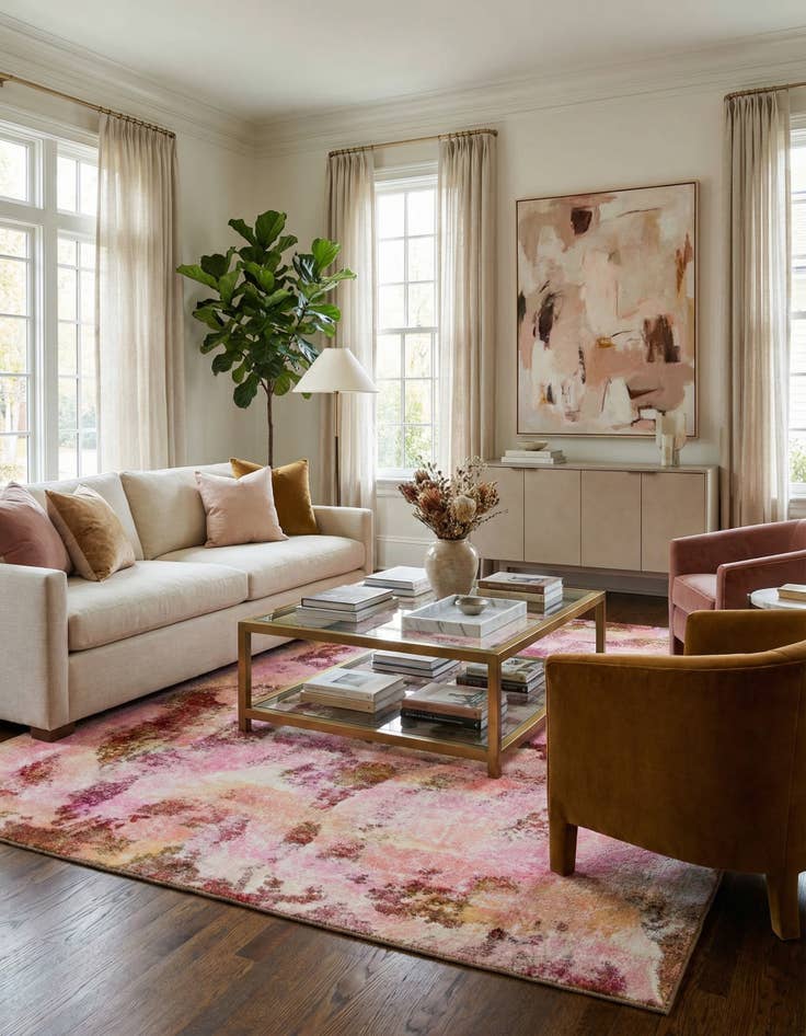 Detail image of 8' 10 x 11' 7  Hand Knotted Ultra Vintage Persian Wool Rug