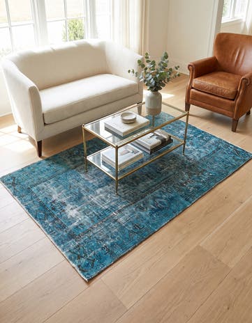 4' 2 x 6' Hand Knotted Ultra Vintage Persian Wool Rug