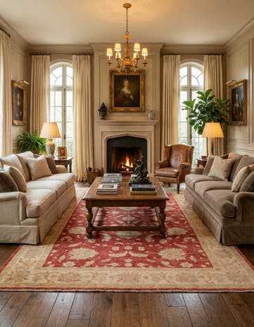 6' 7 x 10' Hand Knotted Peshawar Ziegler Rug