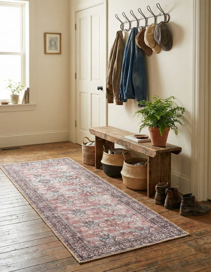 2' x 5' 1 Washable Timeless Runner Rug