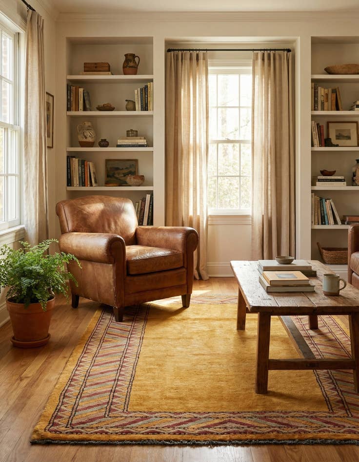 Detail image of  3' 2 x 5' 3  Hand Knotted Kashkuli Gabbeh Oriental Wool Rug