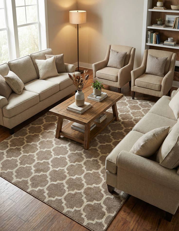 Detail image of 9' x 12' Trellis Rug