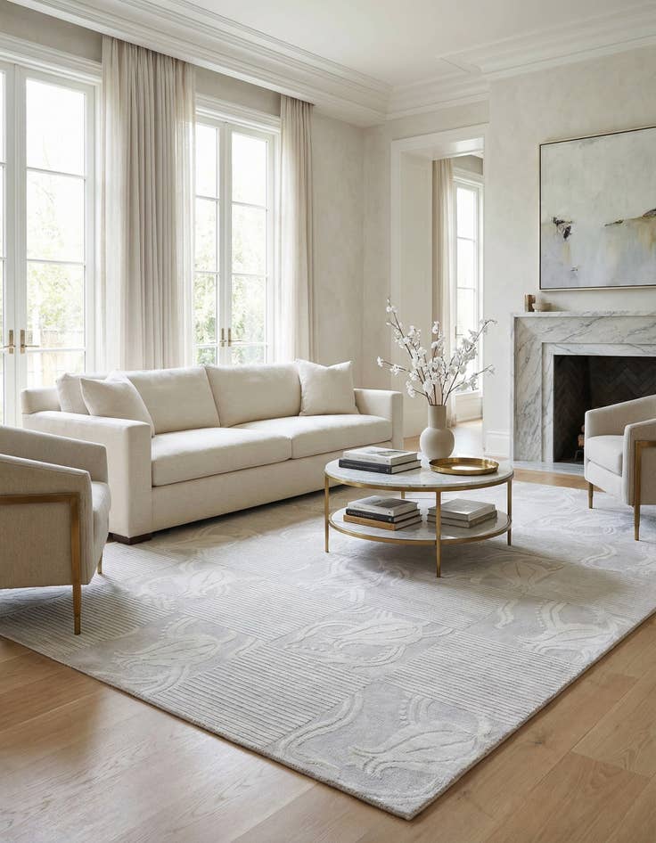 Detail image of 8' 2 x 11' 9  Hand Knotted Darya Wool Rug