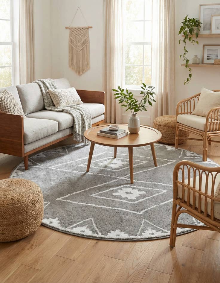 Detail image of 7' 10 x 7' 10 Oslo Round Rug