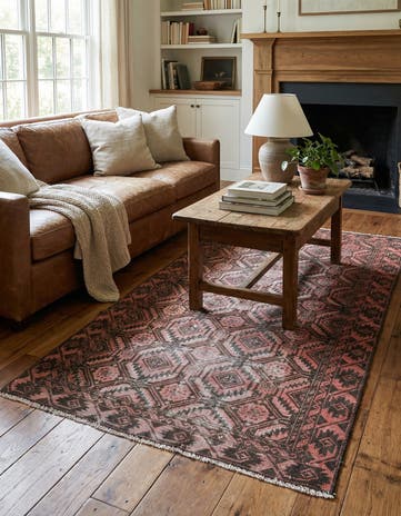 3' 3 x 6' 1 Hand Knotted Ultra Vintage Persian Wool Rug