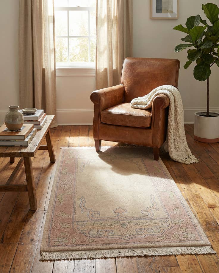 Detail image of 2' 6 x 4' 7 Hand Knotted Tibet Wool Rug