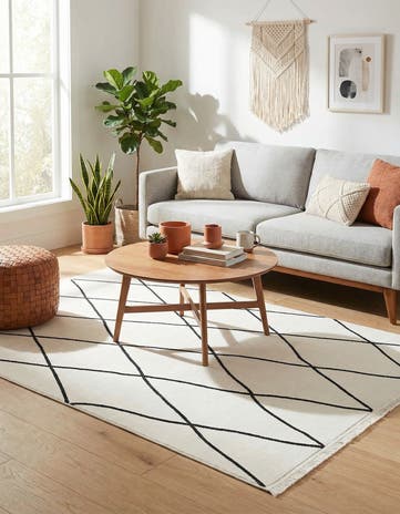 Black and White Milano Rug