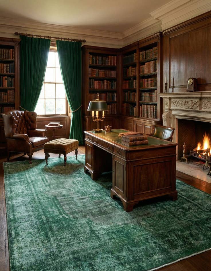 Detail image of 10' x 13' 7 Vintage Royal Wool Rug