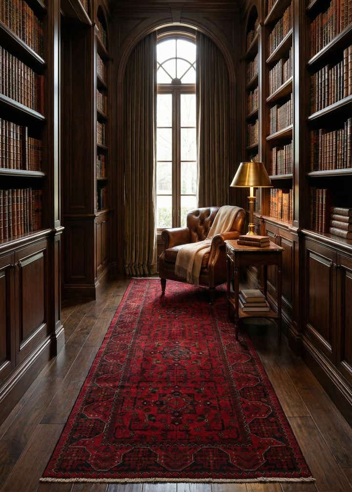 2' 9 x 9' 9 Hand Knotted Khal Mohammadi Wool Runner Rug