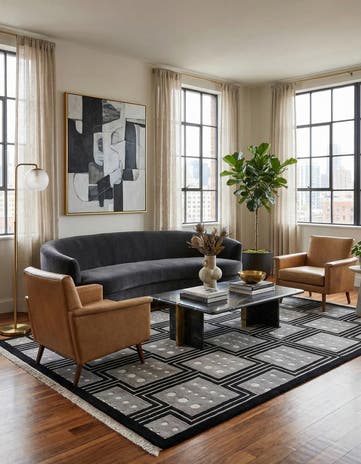 5' 7 x 7' 10 Darya Rug