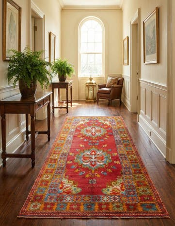 5' 5 x 12' 10 Hand Knotted Anatolian Wool Runner Rug