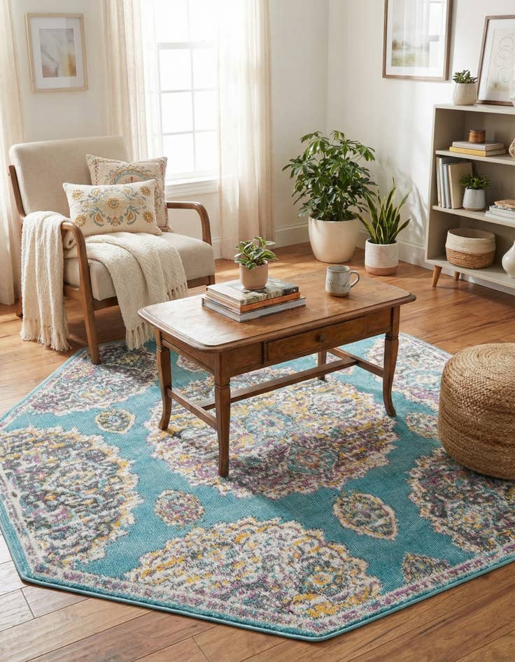 Detail image of  4' x 4' Paragon Octagon Rug