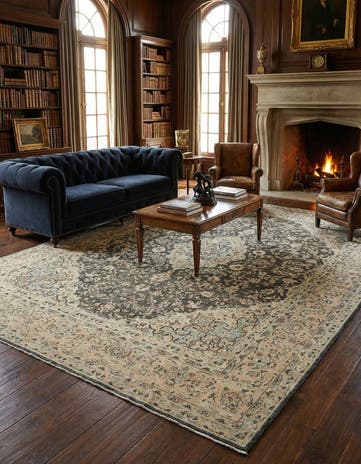 10' x 13' 5 Vintage Royal Wool Rug
