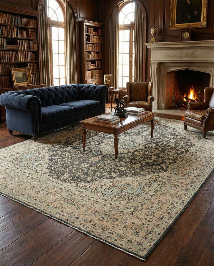 10' x 13' 5 Vintage Royal Wool Rug