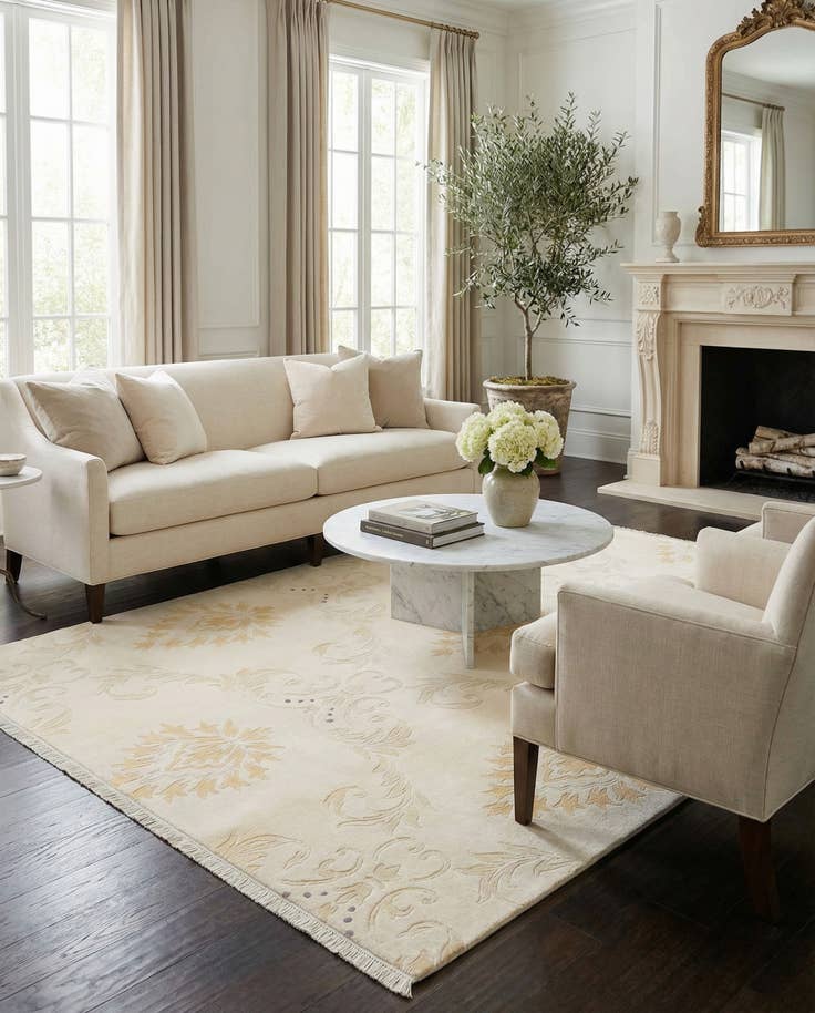 Detail image of 5' 7 x 7' 9 Hand Knotted Darya Wool Rug