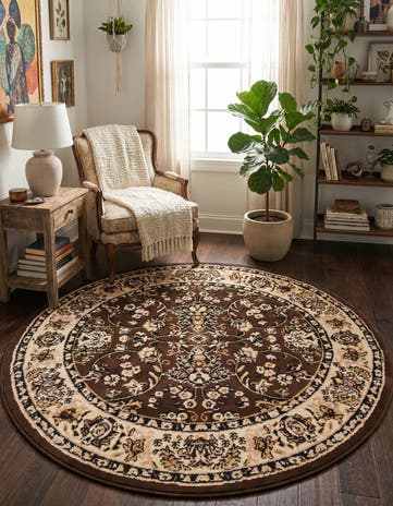 4' x 4' Yasmin Round Rug