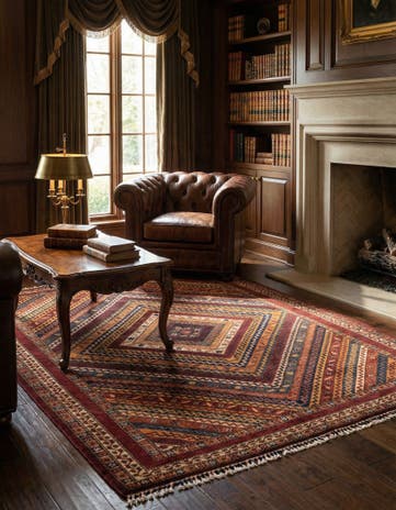 5' 6 x 7' 9 Hand Knotted Ariana Ziegler Rug