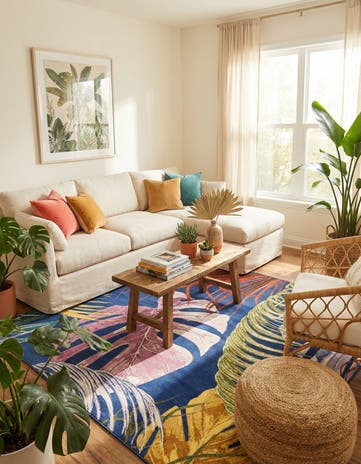 Blossom Square Rug