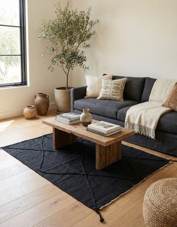 3' 6 x 5' Hand Woven Moroccan Wool Rug