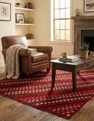 5' 3 x 6' 9 Hand Knotted Balouch Wool Rug