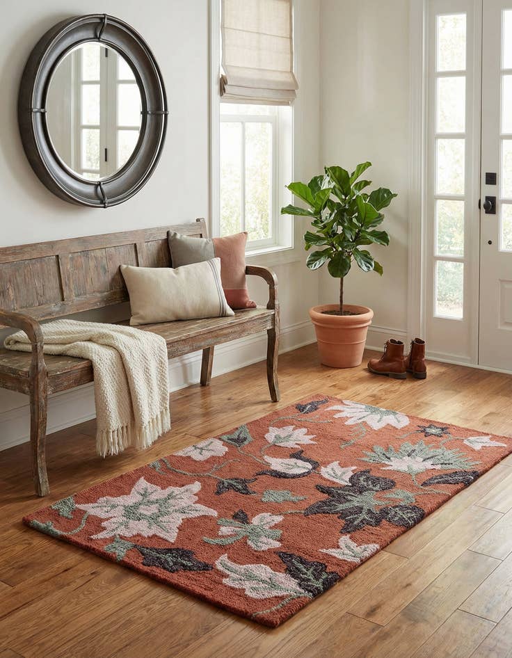 Detail image of 3' 1 x 5' Agra Rug