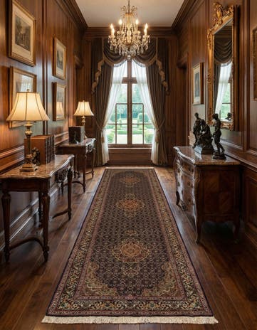2' 9 x 9' 11 Tabriz Mahi Wool Runner Rug