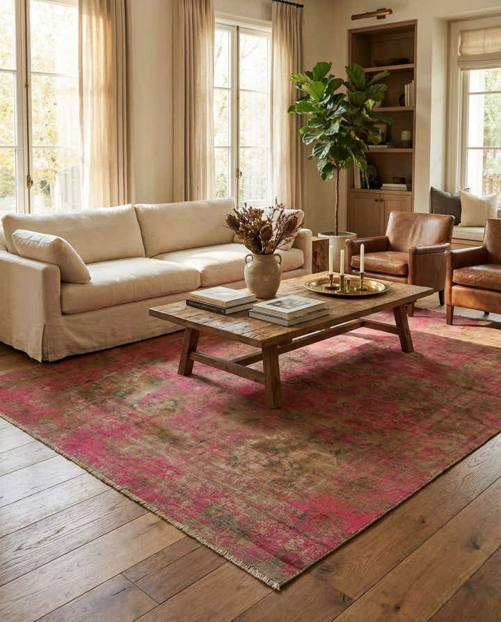 6' 2 x 8' 10 Hand Knotted Ultra Vintage Persian Wool Rug