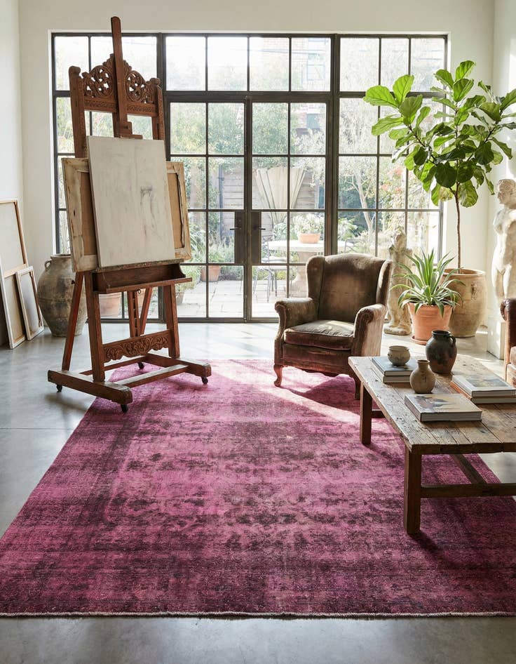 Detail image of 9' 5 x 13' Vintage Wool Rug