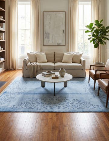 5' 7 x 7' 11 Hand Knotted Darya Wool Rug