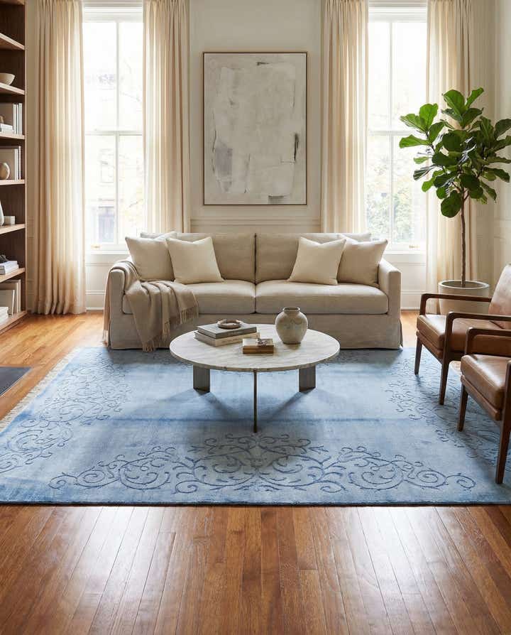 5' 7 x 7' 11 Hand Knotted Darya Wool Rug