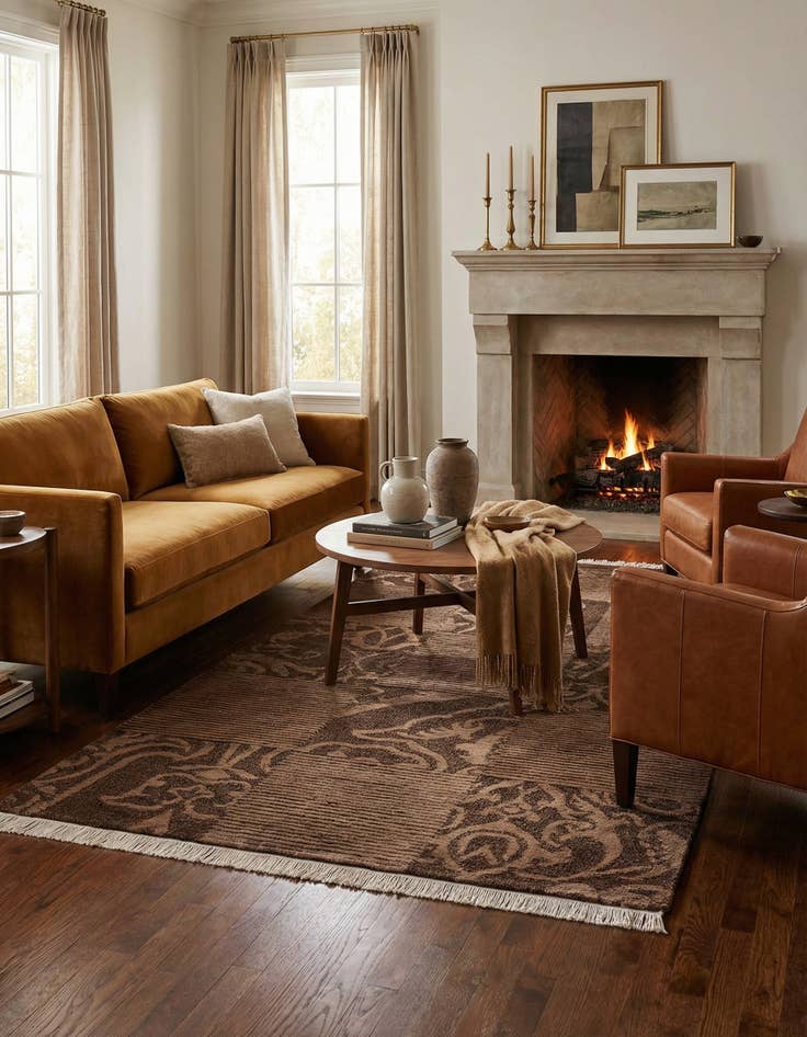 Detail image of  2' 9 x 5'  Hand Knotted Darya Wool Rug