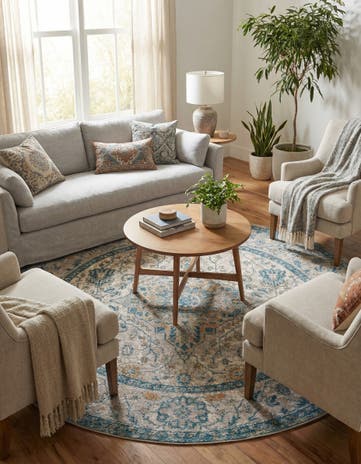 7' x 7' Lola Round Rug