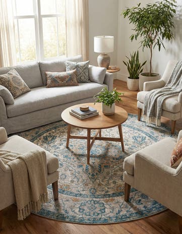 7' x 7' Lola Round Rug