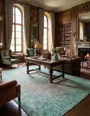 9' 10 x 13' 2 Vintage Royal Wool Rug