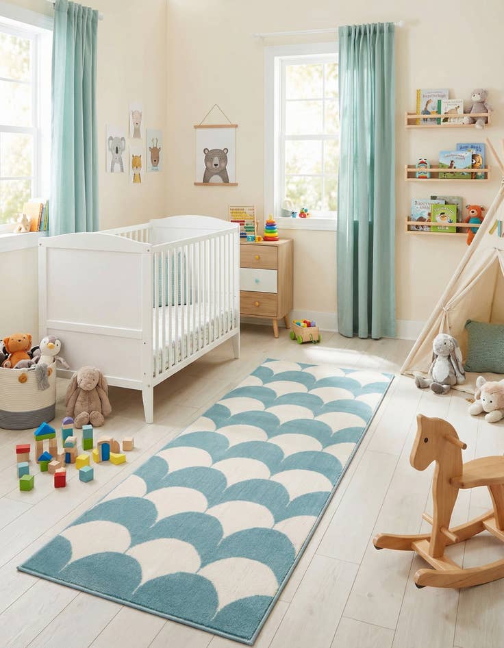 Detail image of 2' x 5' Whimsy Kids Runner Rug