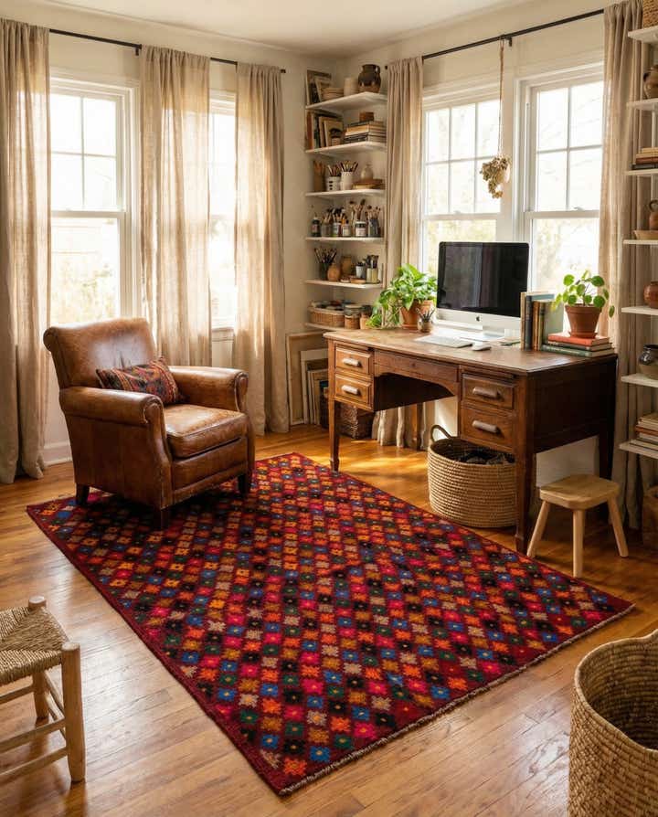 125cm x 170cm Hand Knotted Balouch Wool Rug