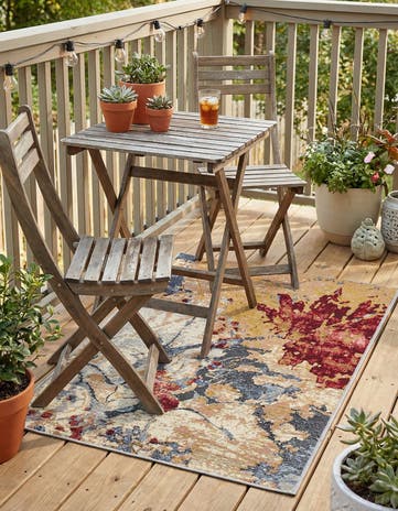 2' x 3' Easy-Clean Modern Indoor / Outdoor Rug