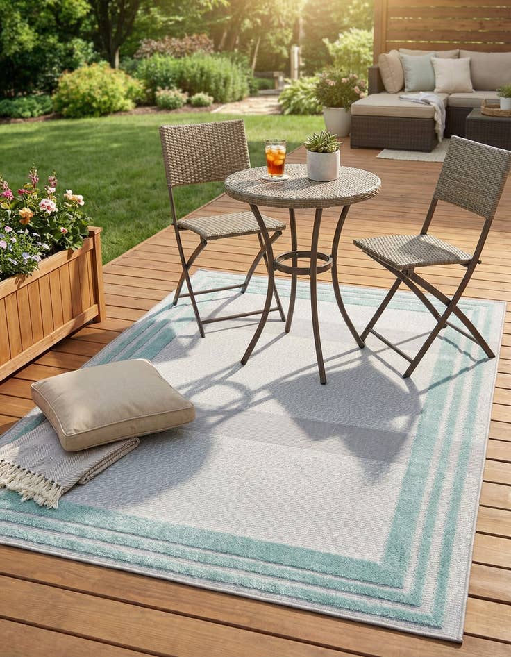 Detail image of 4' x 6'  Washable Aruba Indoor / Outdoor Rug
