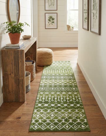 2' x 8' Moroccan Trellis Runner Rug