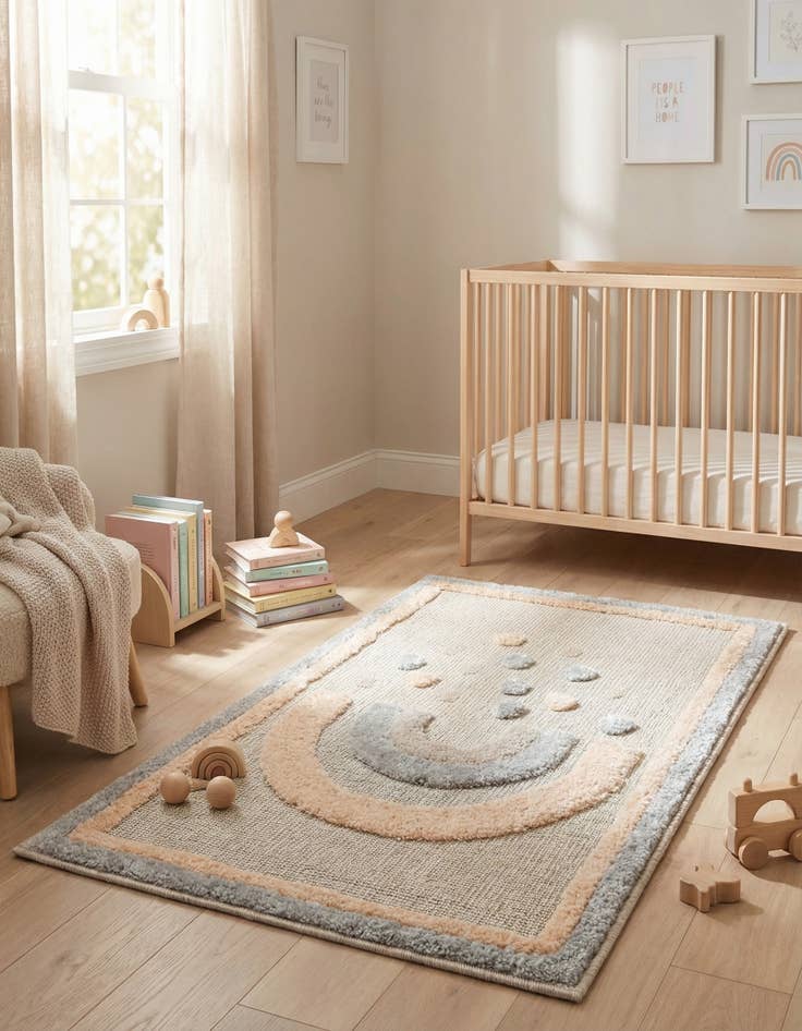 Detail image of 2' x 3' Whimsy Kids Rug